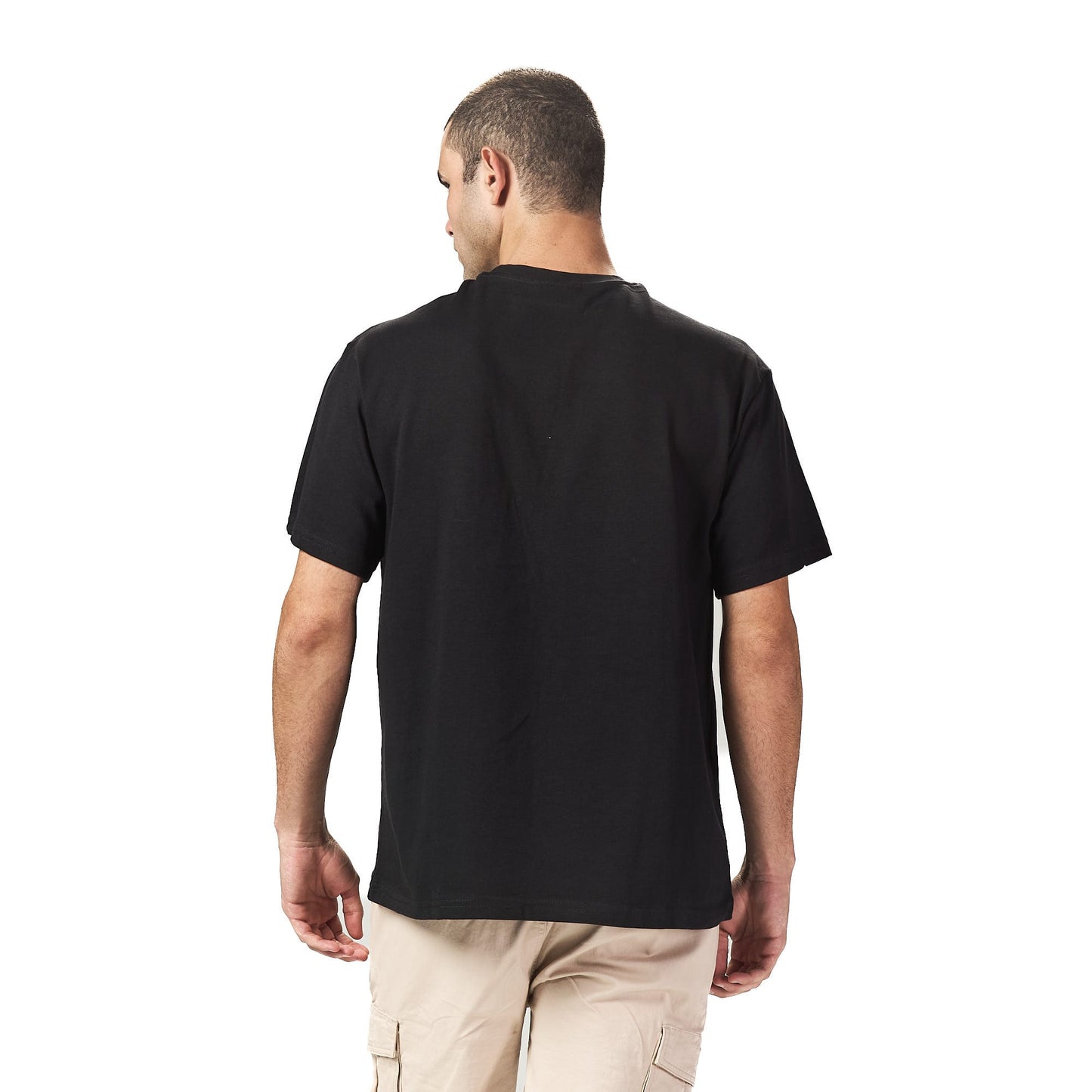 Flower Oversized Black Printed T shirt