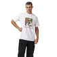 100 dollar bill white oversized printed t shirt