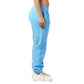 Women Sky Blue Heavy Melton Sweatpant
