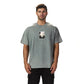 LA Grey Washed Oversized Printed T-shirt