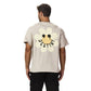 Destiny beige oversized printed t shirt
