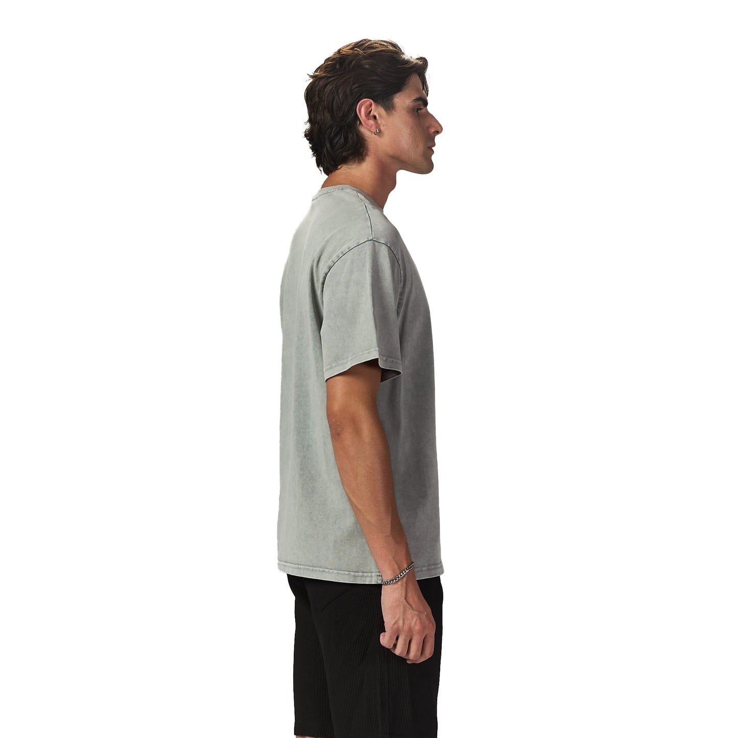 Probably Existing Light Grey Washed Oversized T shirt