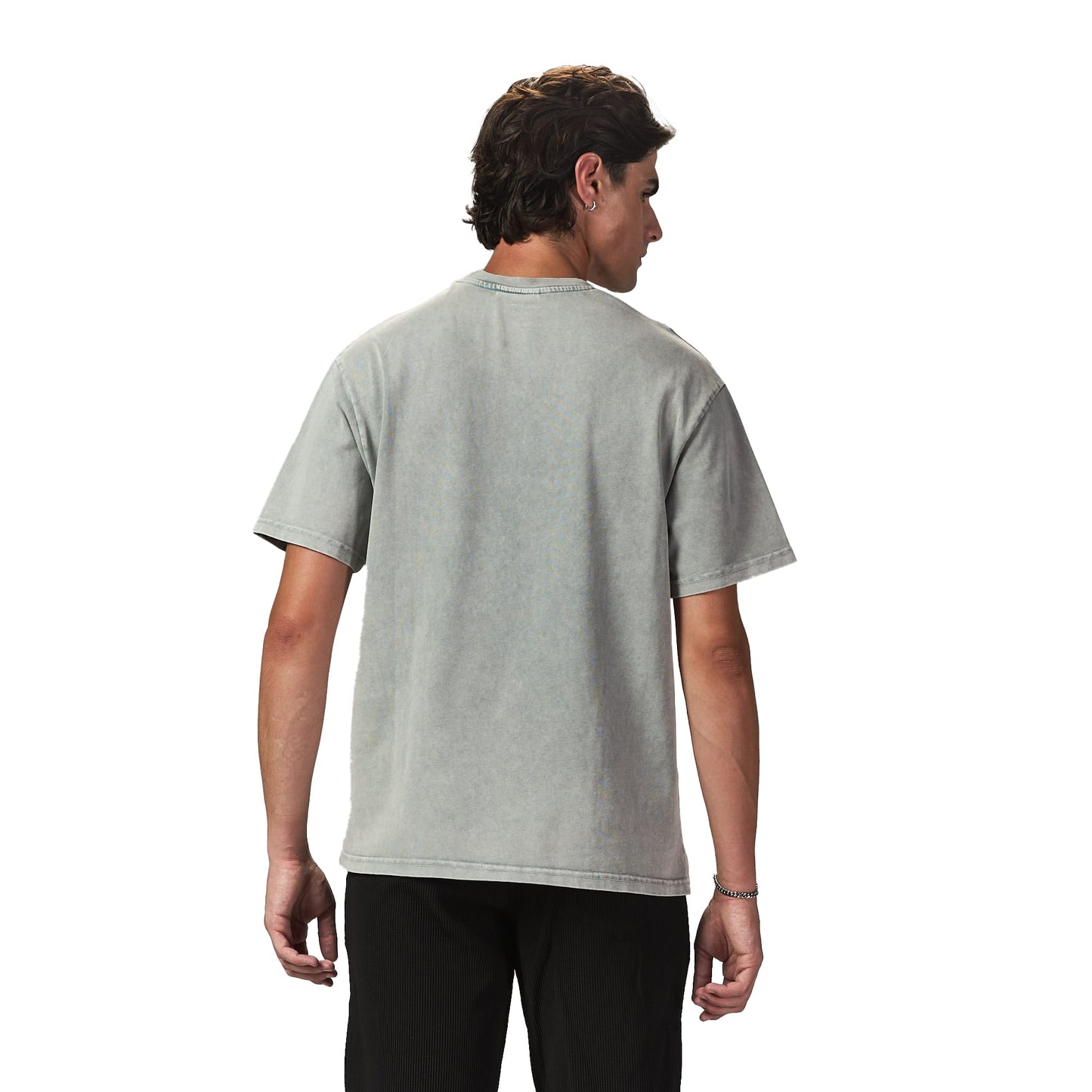 Probably Existing Light Grey Washed Oversized T shirt