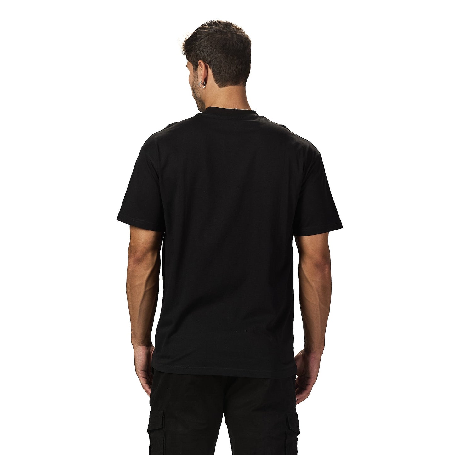 Black oversized plain T-shirt
