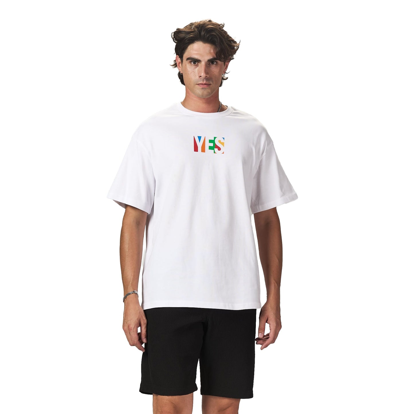 Yes You Can White Oversized T-shirt