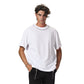 White Oversized Neck Printed T-shirt