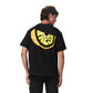 Fresh black oversized printed t shirt