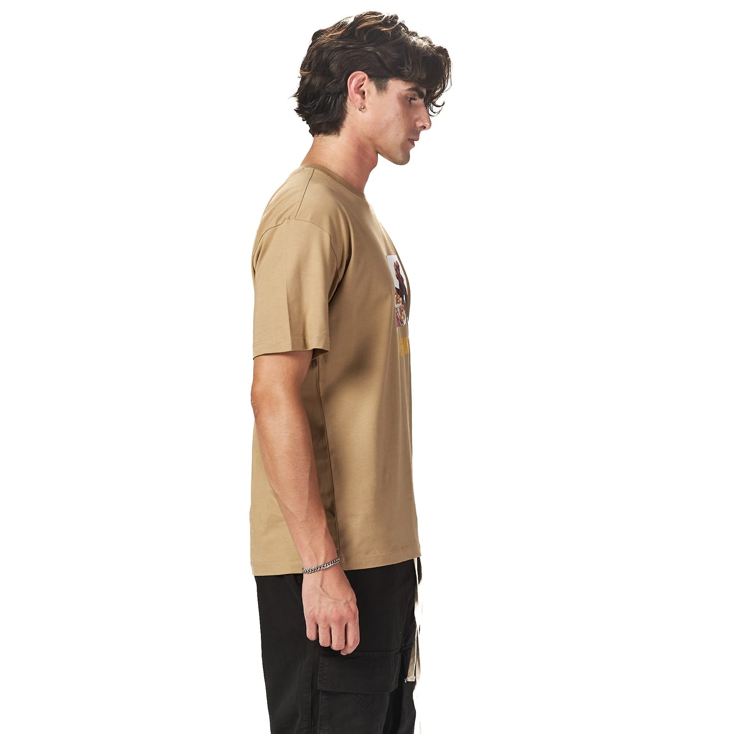 JSHK light Brown Oversized T-shirt