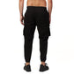 Black long rope baggy pant