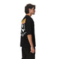 Smile Black Oversized Printed T-shirt
