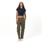 Dark blue ribbed short Sleeveless basic body