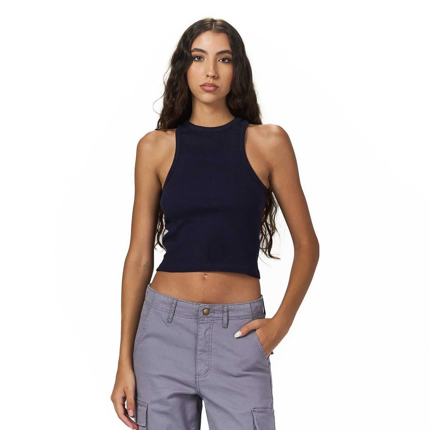 Dark blue Sleeveless X body