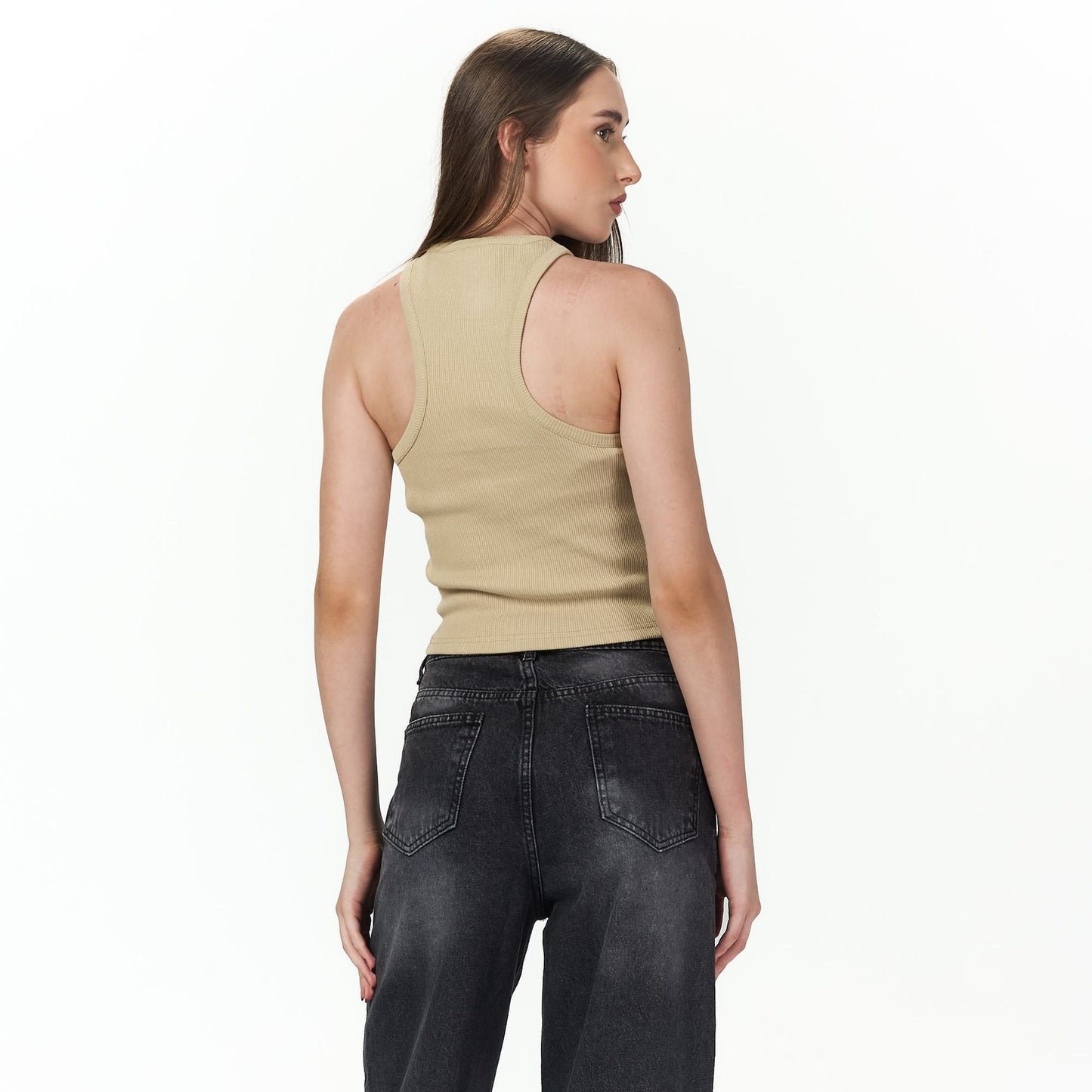 Beige Sleeveless X body