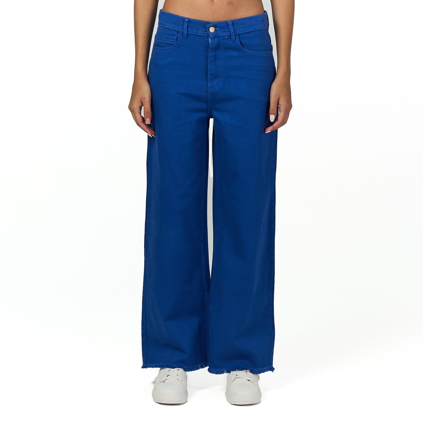 Blue wide leg cargo pant
