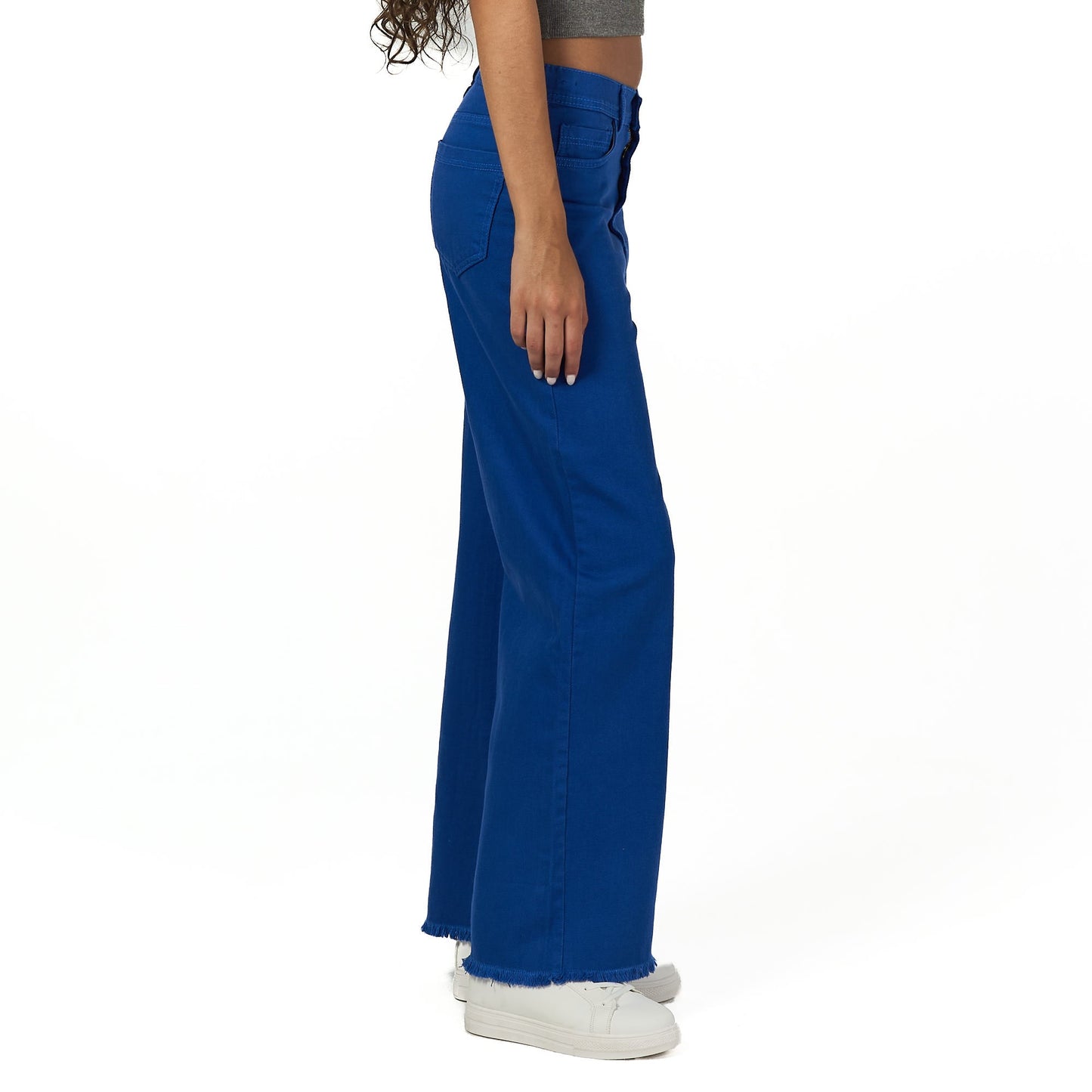 Blue wide leg cargo pant