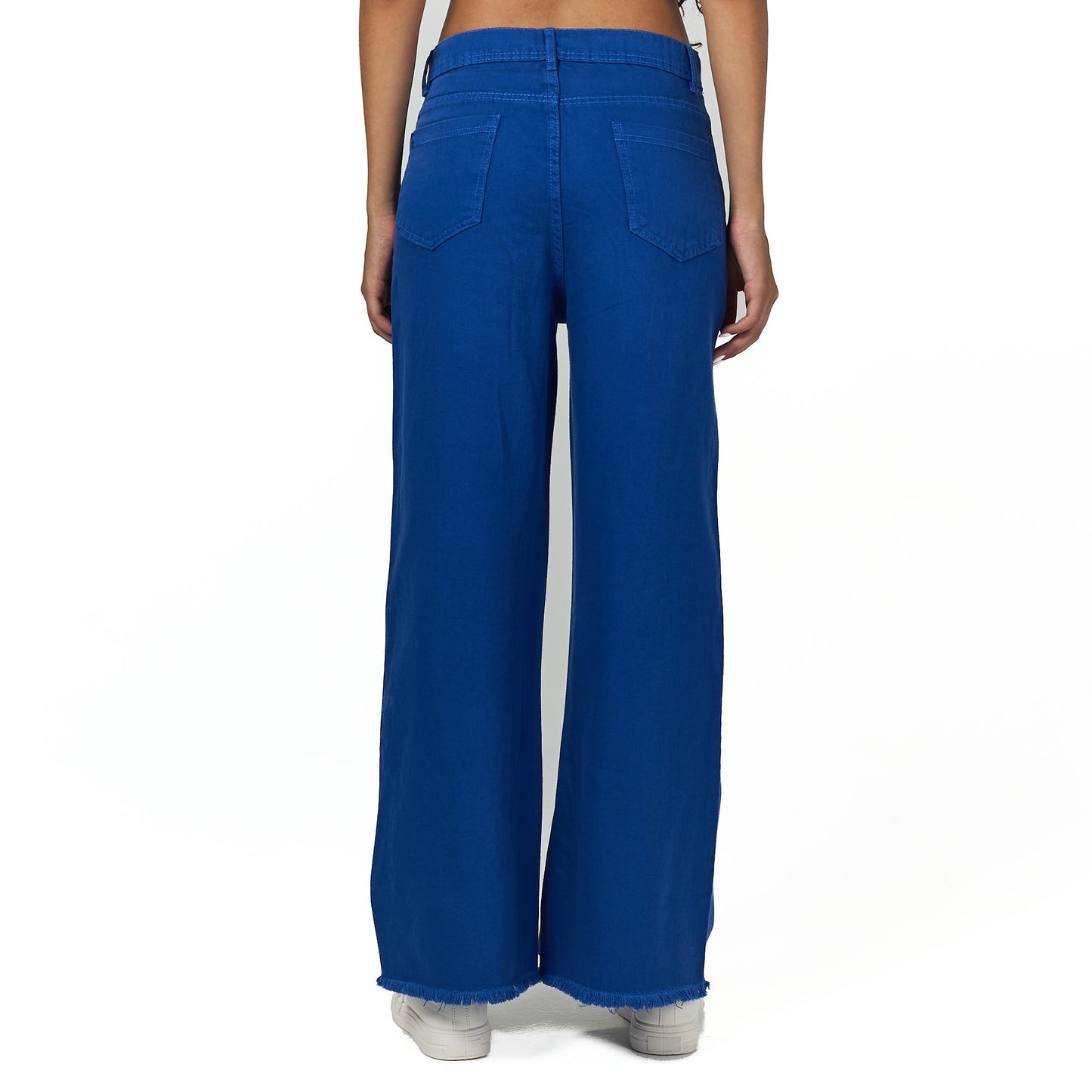 Blue wide leg cargo pant