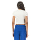 White ribbed short Sleeveless basic body