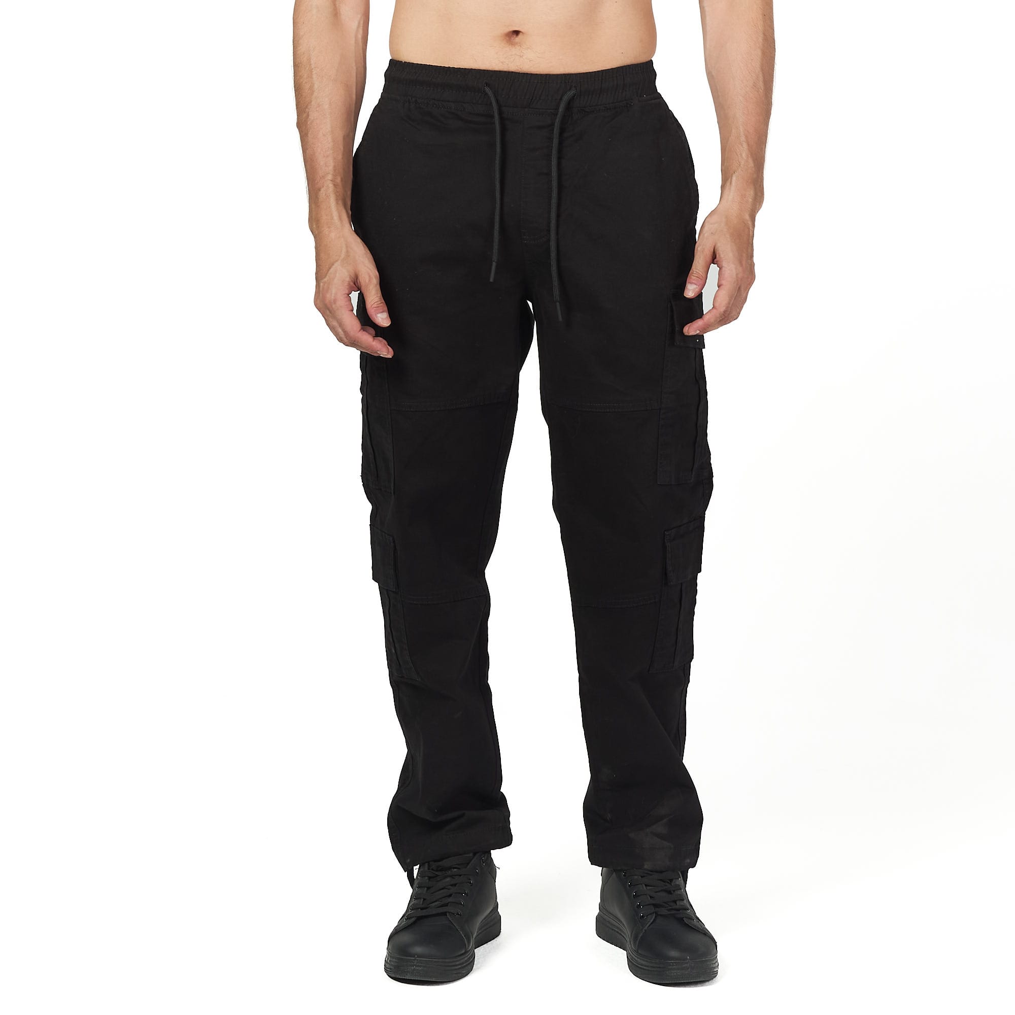 Black Loose Baggy Cargo