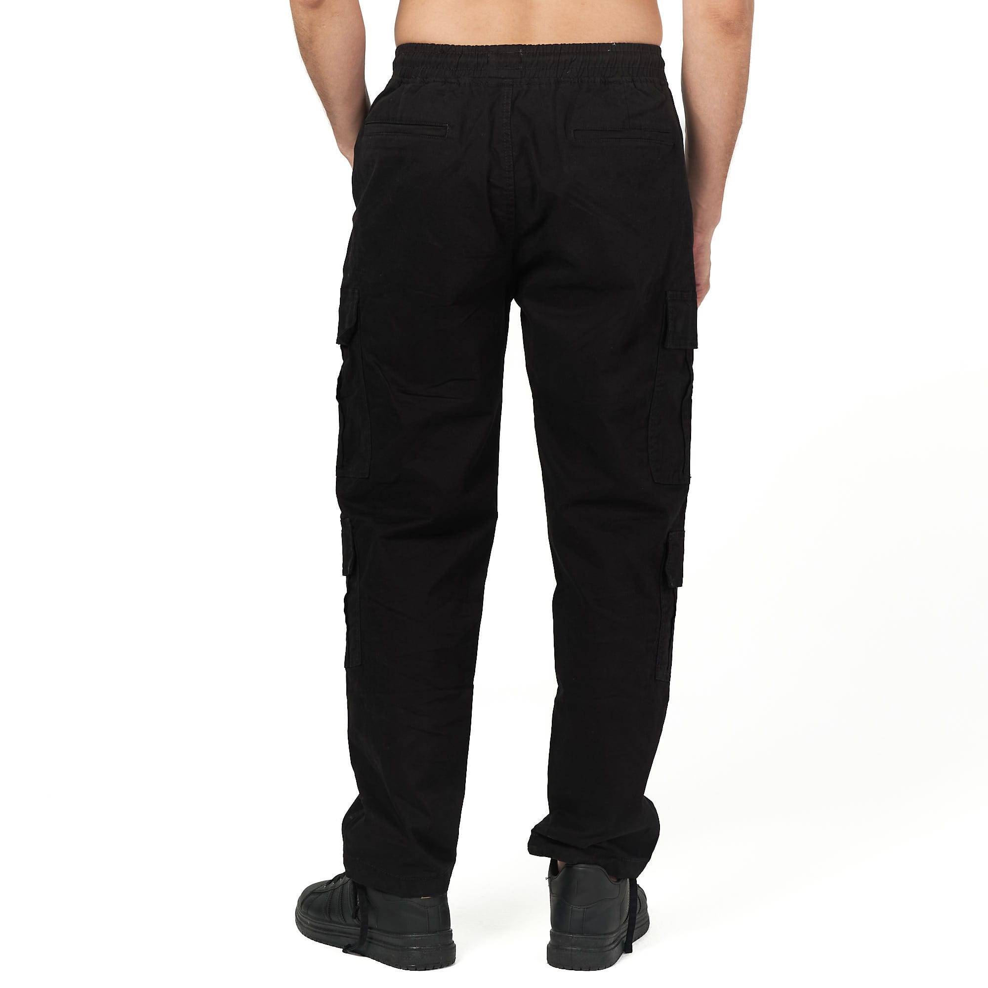 Black Loose Baggy Cargo