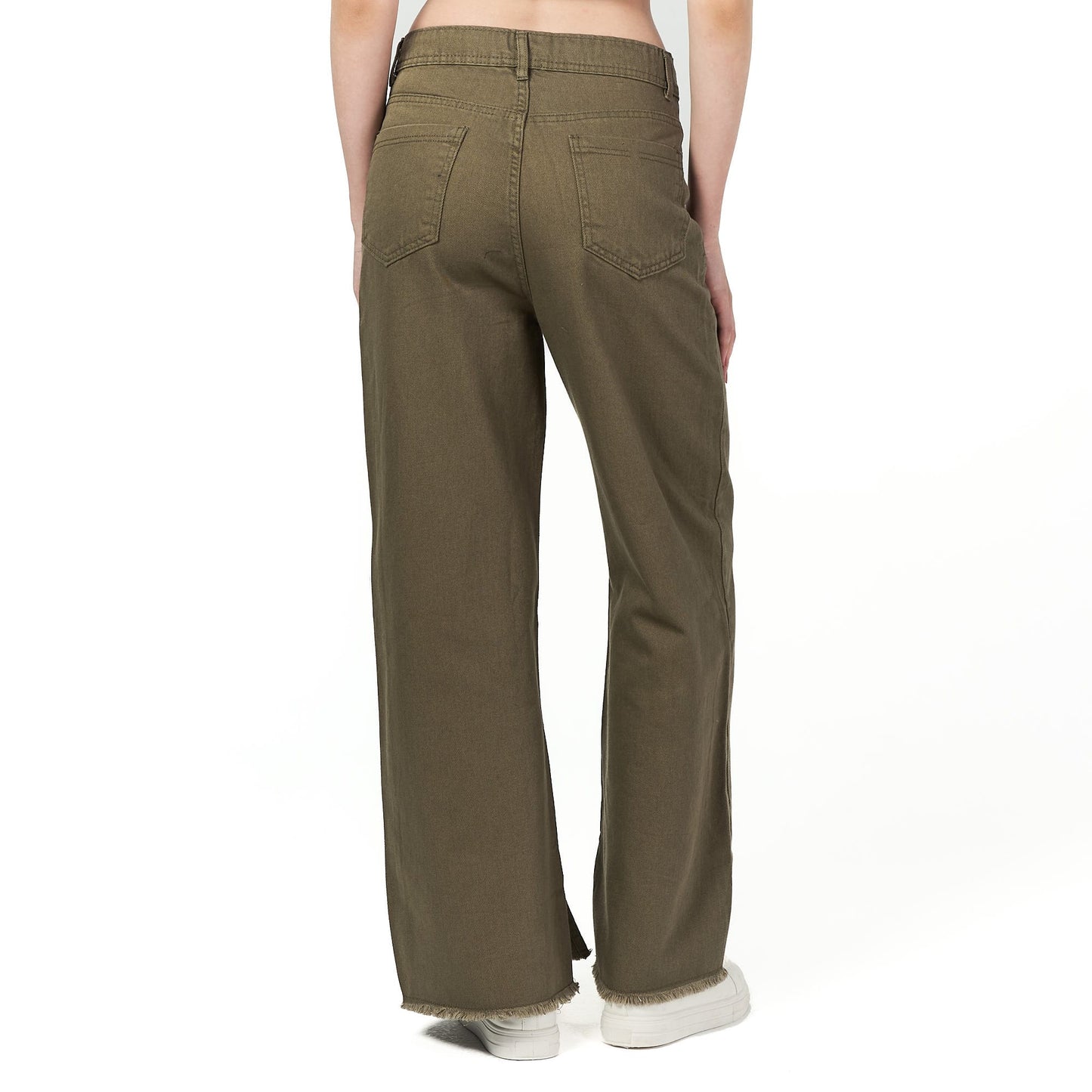 Olive wide leg cargo pant