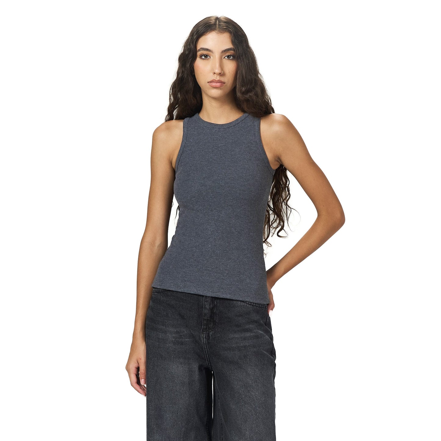 Grey Sleeveless body