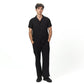Black summer linen set