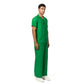 Green summer linen set
