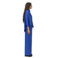 Blue summer linen outfit