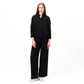 Black summer linen outfit
