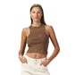 brown washed sleeveless X body