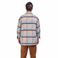 Vintage and Wool Plaid Jacket Zipped Beige brown